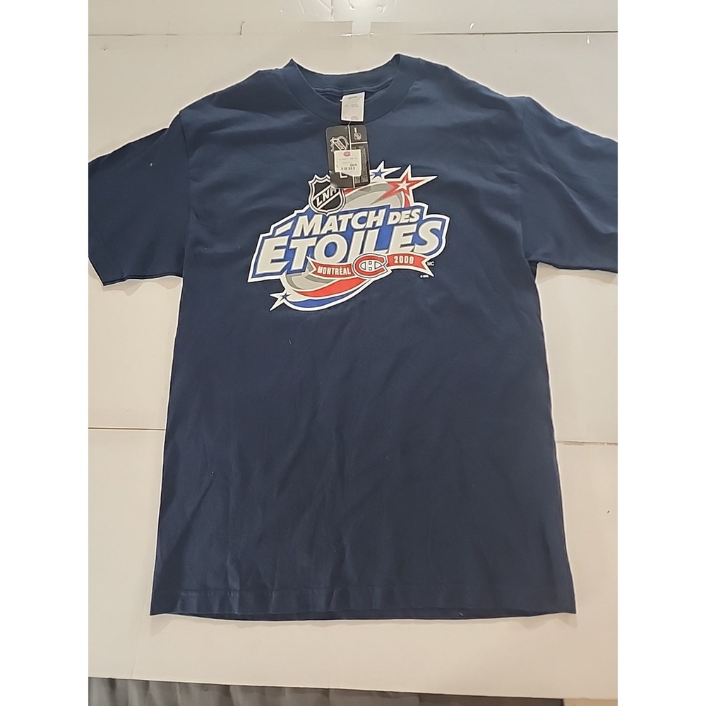 2009 NHL All-Star Game Montreal Blue T Shirt Mens Large Canadiens Hockey NWT